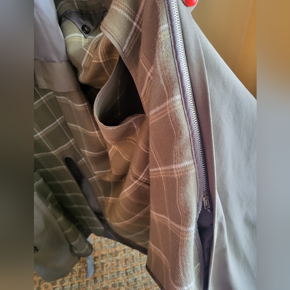 Roundtree and Yorke Rainwear Tan Men's Long Jacket 44 Reg - Picture 5 of 6